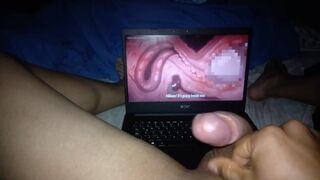 Mira como se masturba este joven mientras ve su anime pt2