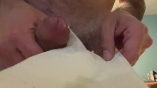 Classic masturbation and finally cum from Earl