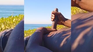 CAUTIONWEAR HEADSETS!!! Stranger walks by while I cum!