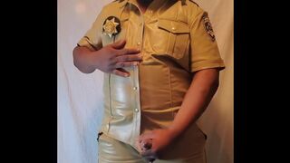 Leather CHP Uniform Wank