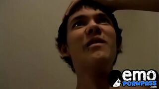 Handsome stud loves sucking his friends giant long
