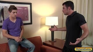 Johnny convinced Jack for a hot blowjob