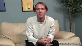 Cute gay guy gets naked and masturbates gay porno