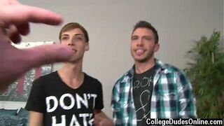 Gay sex Sam and Jordan leap right in and waste no time getting the