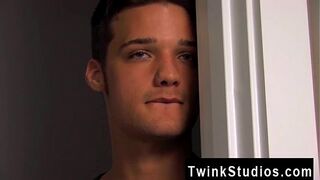 Amazing gay scene Levon and Krys are in a building together. One is