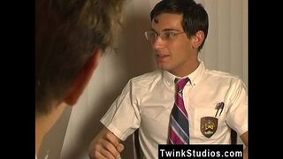 Sexy gay Blair Mason and Kayl O'Riley are bored investigating anatomy