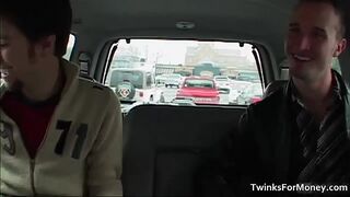 Horny twinks sucking and fucking cock gays