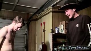 Pissing On A Straight Guy Gay Cowboys Ty & Lee Pissing Up The Garage!