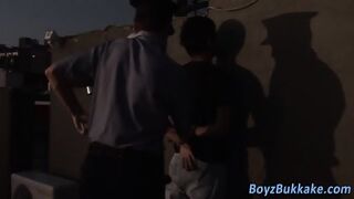 Uniformed Cop Facializes