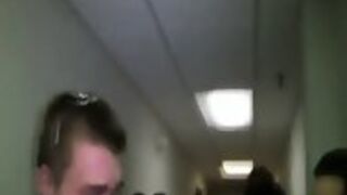 Hazed Straight Twink Laps His Own Cum