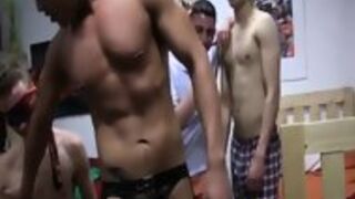 Blindfolded Hazed Frattwinks Suck Gaystripper