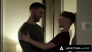 ADULT TIME - Upset Twink Cyrus Stark & Hunk Older Boyfriend Caden Jackson Have Anal Swap Sex! FACIAL Latvian