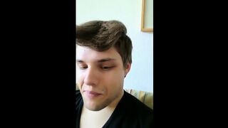 Cucumber Anal Play And Masturbation With A Twink.