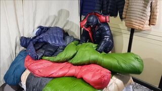 Cum my Puffy down coat Shiny Adidas