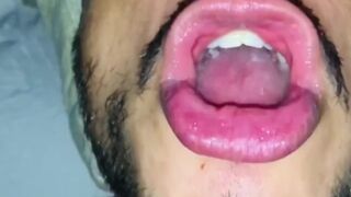 CUM FONDUE,Loaded Mouth,SLOW MOTION.