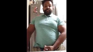 Black Step Dad Teases You with His Cock