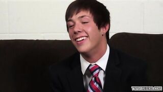 Brunette Twinks Rimjob And Cumshot