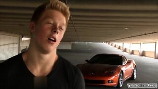 Muscle Twink Rimjob With Cumshot