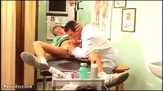Horny Gay Doc Seduces An Adorable Blond Youngster
