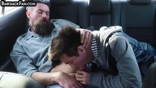 Taboo Stepson Fucked In Car By Stepdad After Cocksucking