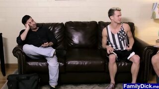Twink Stepsons Flex Their Muscles For Horny Stepdaddy