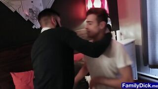 Gay Twink Gets Stepdaddys Cock Shoved Down His Throat