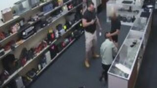 Robber Becomes A Fuck Toy In A Pawn Shop