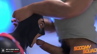 Sodomy Squad - Superhero Twink Gets Double Penetrated By 2 Monster Cocks