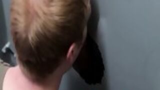 Silas Gray Bareback Fucked Through Gloryhole