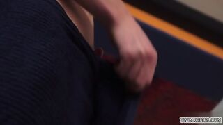 Brunette Twink Spanking With Cum In Ass