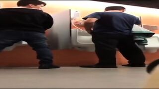 Twink Tries To Suck A Stranger In Public Toilet But People Came In!
