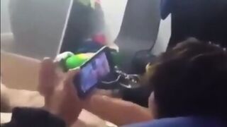 Watch My Friend Cumming While He S Watching Porn