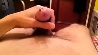 MULTIPLE MASSIVE ORGASMS OF A PIERCED COCK