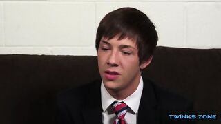 Brunette Twinks Rimjob And Cumshot