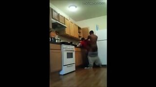 Black Twinks' Kitchen Banging