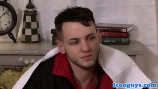 Mature Hunk Rides Blue Eyed Twink Hung Cock