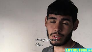 Latino Sucks Four Dicks One By One And Bareback Fucked