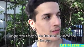Latin Boy Sucks The Strangers Cock And Fucked Bareback