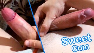 Young Athletic Guy Jerks Off His Dick and Cums From Pleasure