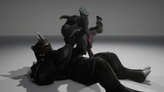 Monster Cock x Little Djablo 3D