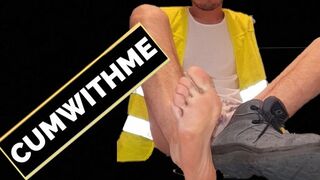 Young Master With Hairy Ass Cum On His Feet