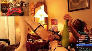 BashfulRouge's First Messy Cumlube Feast [HIGHLIGHTS]