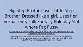 Step Brothers Play. Roleplay Turning Erotic Dirty Talk Femboi Pussy Slut