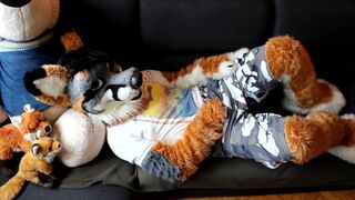 Relaxing on the couch