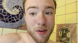 Really close friend took me to the shower after he watered my garden