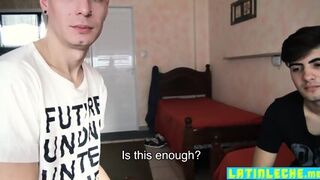 Two College Boys Filmed By Latino Fucking Together Anal
