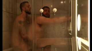 Straight friend FUCKED me In The Shower after his GF left