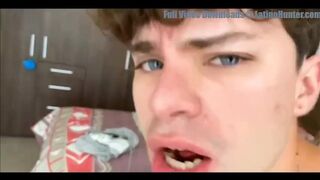 Cute Latino Rides hard cock pov