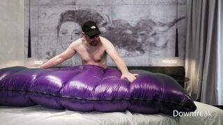 Humping Custom Made Overfilled Comforter - This Thing Was Amazing!!!