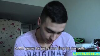 Latino Stud Fingers Straight Boys Virgin Asshole Hard